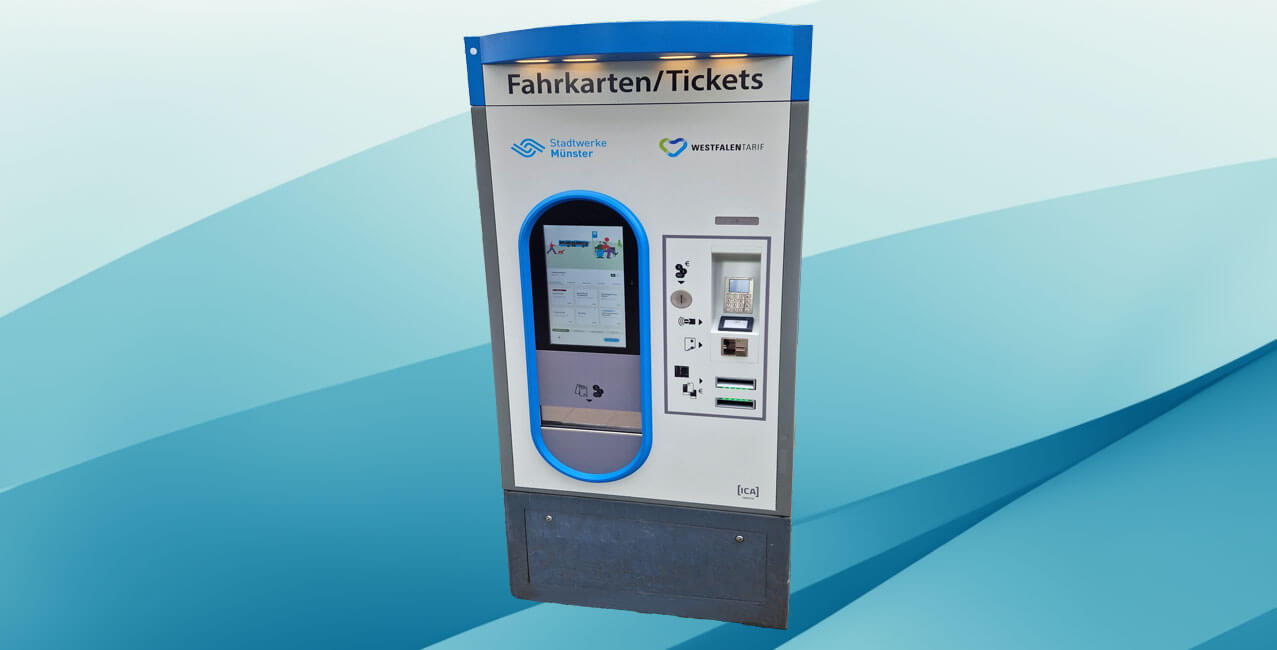 Stadtwerke Münster, new ICA Traffic TVMs with CI Note Line